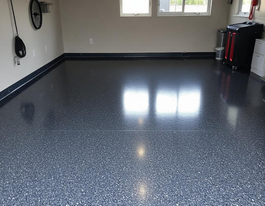 Garage concrete coating